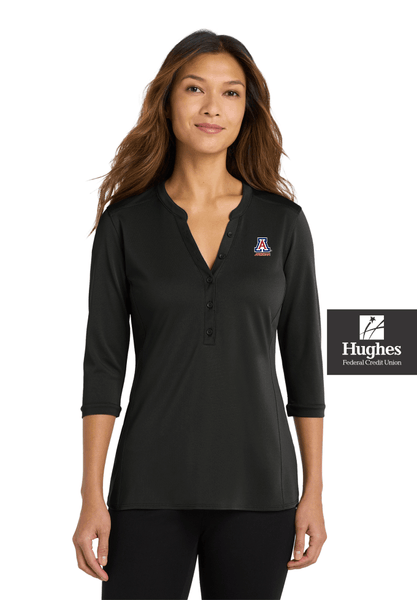 HFCU - Women's 3/4 Sleeve Henley