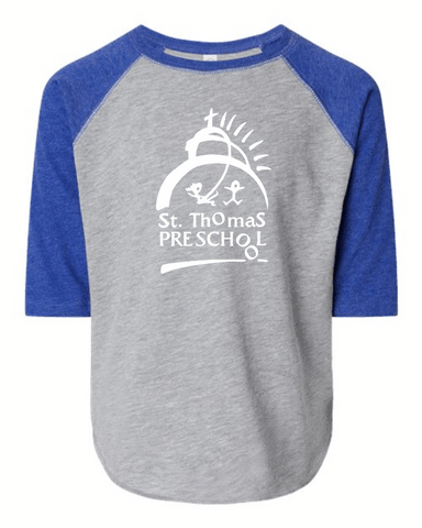 St. Thomas Preschool - Toddler 3/4 Baseball T-Shirt
