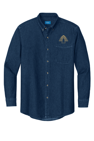 Angel Charity Mens Denim Button Down