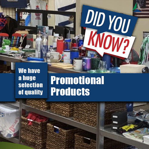 Promotional products with our expert advise to have the right product for your audience.  We know what works and will make that special impact building lasting goodwill and top of mind impression.